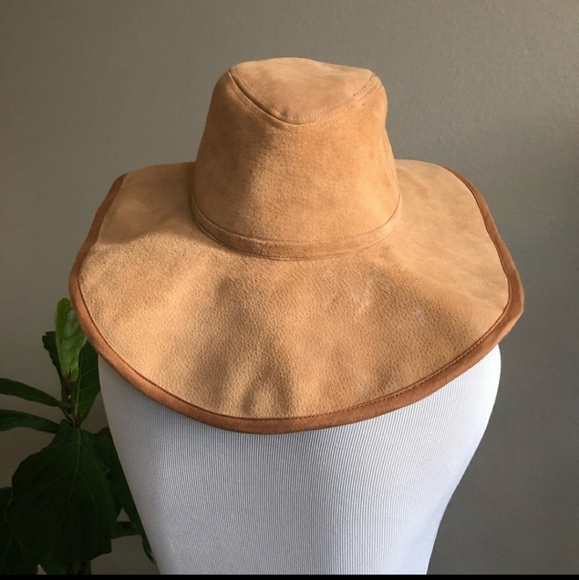 soft leather hat